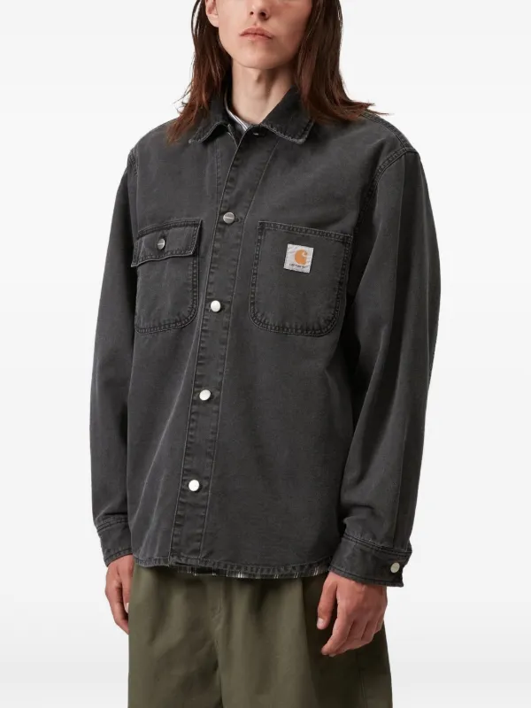 Carhartt 中綿シャツジャケット グレー M実寸L Carhartt WIP Mitch Shirt Jacket | Grey | FARFETCH