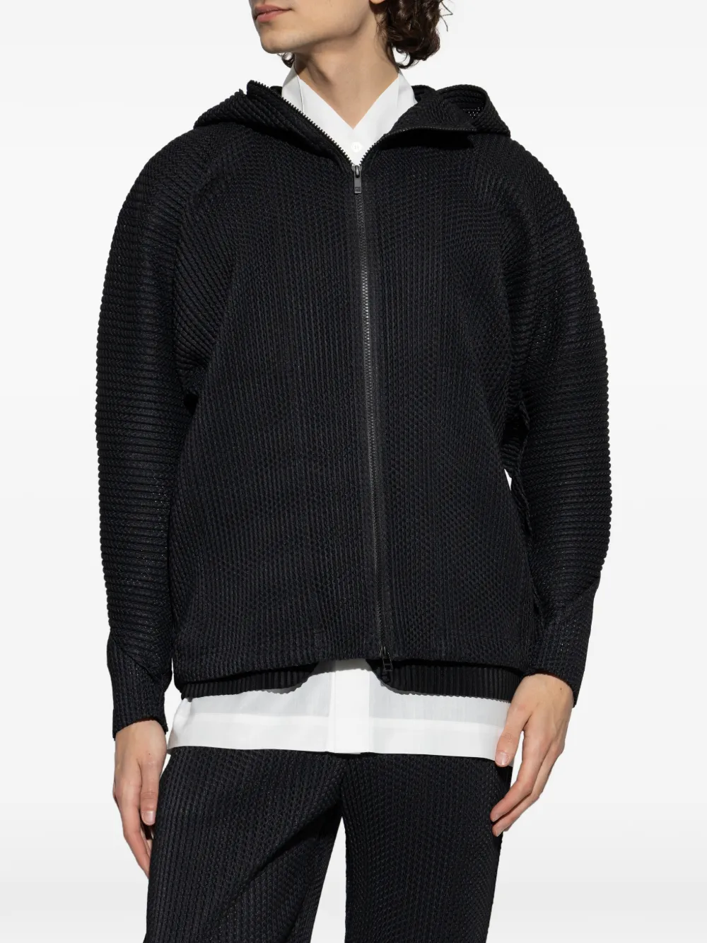 Wickerwork Hooded Jacket