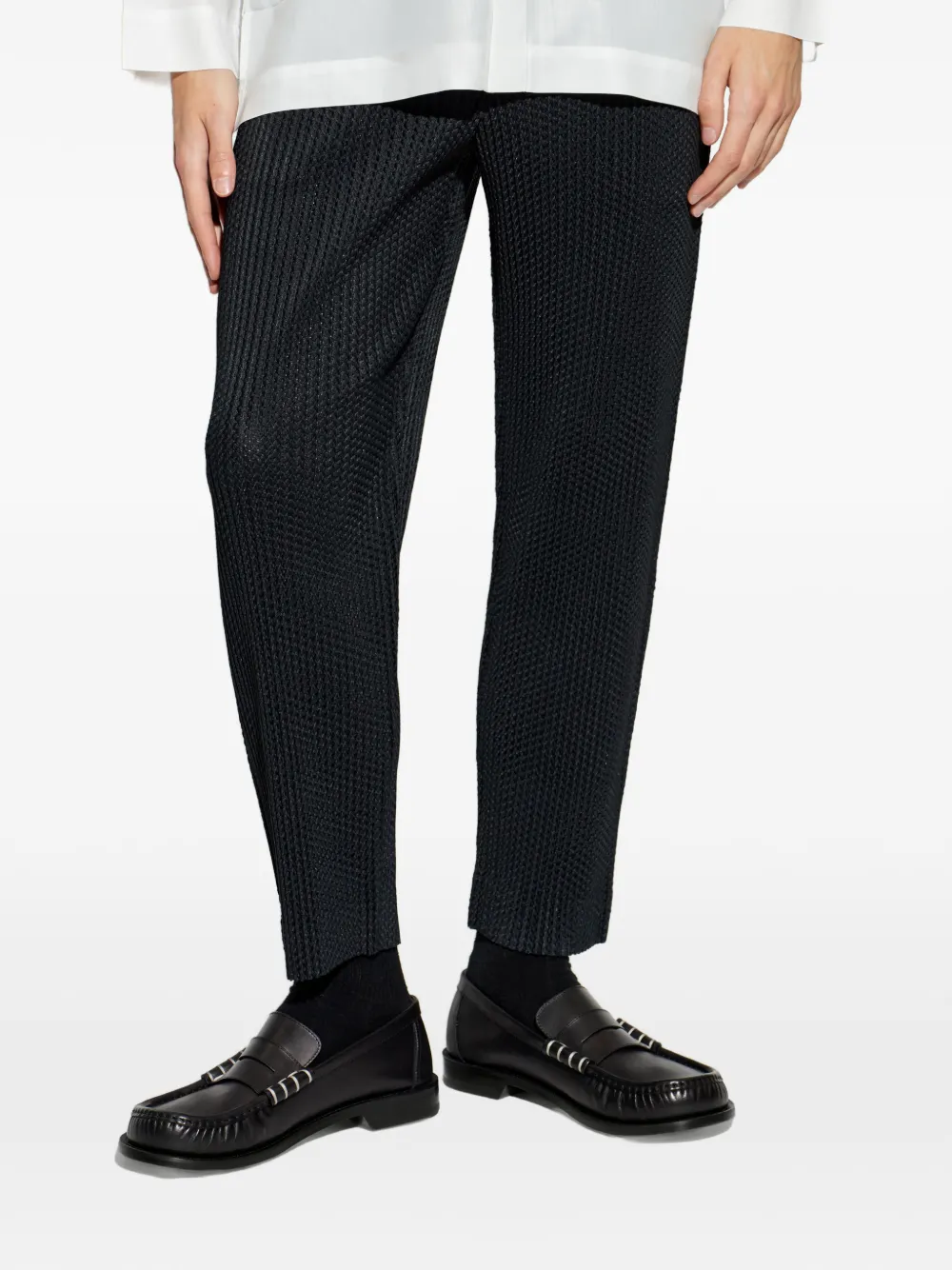 Homme Plissé Issey Miyake Plooibroek met elastische taille Zwart