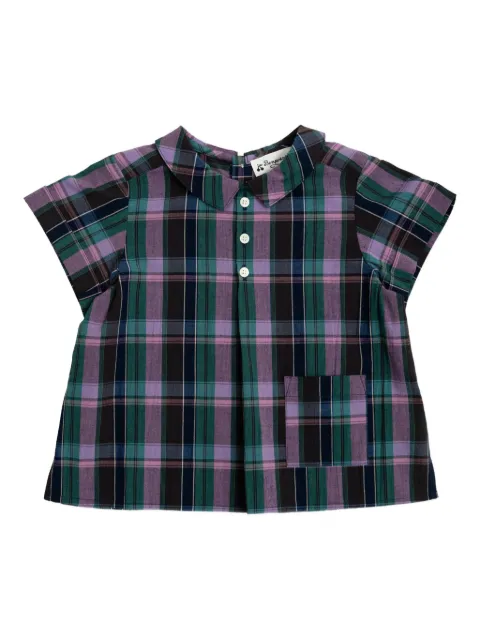 Bonpoint top con motivo de cuadros