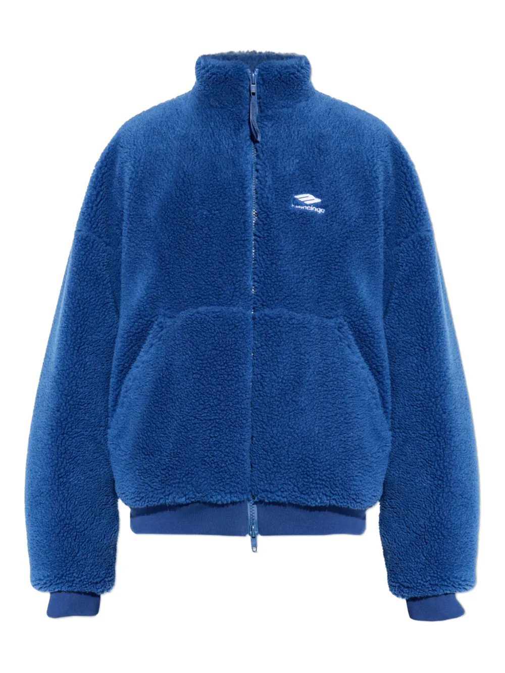 Balenciaga Jacke mit Logo - Blau