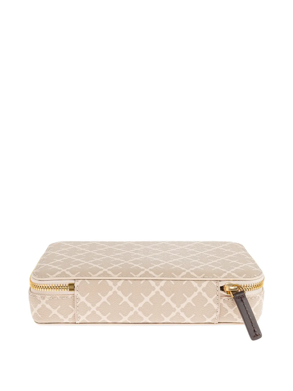 By Malene Birger Bae Patterned Zip Jewellery Box In Brown