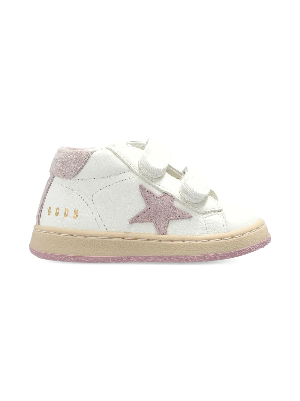 Golden Goose Kids June Ballstar leather sneakers - Wit