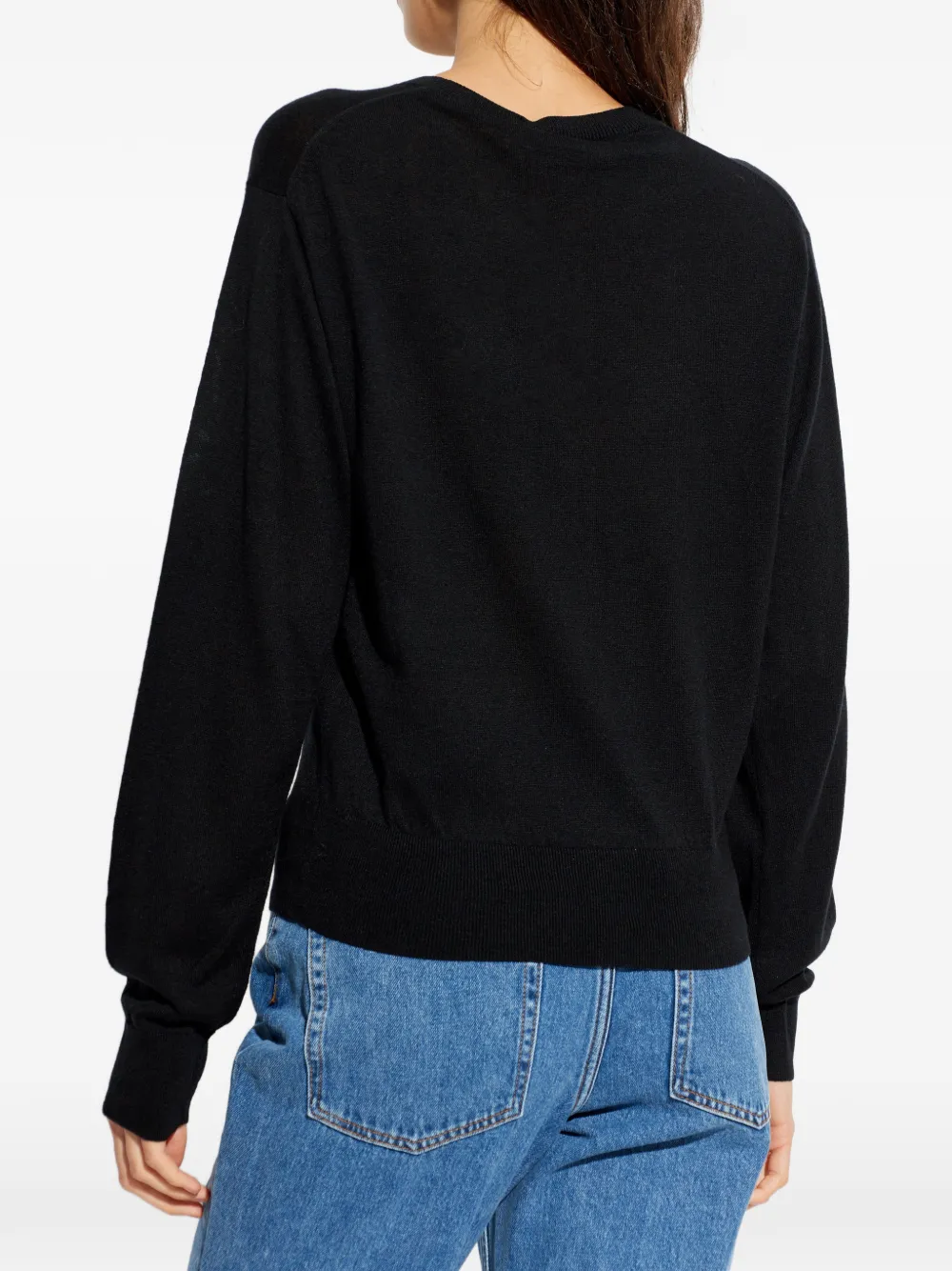 By Malene Birger Montie vest met knopen Zwart