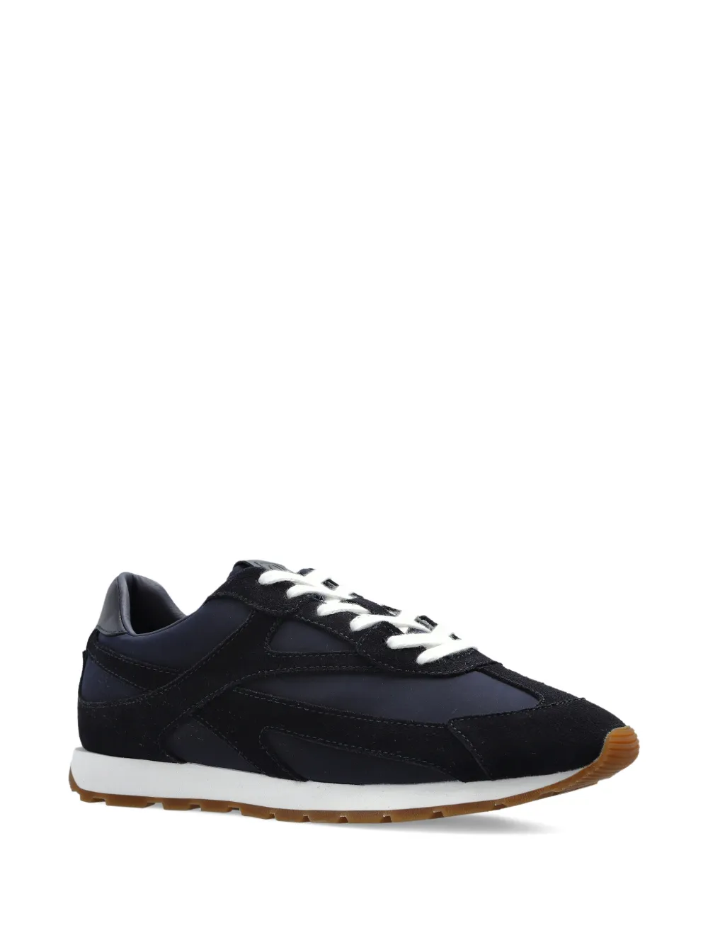 ANINE BING lace-up panelled suede sneakers - Blauw