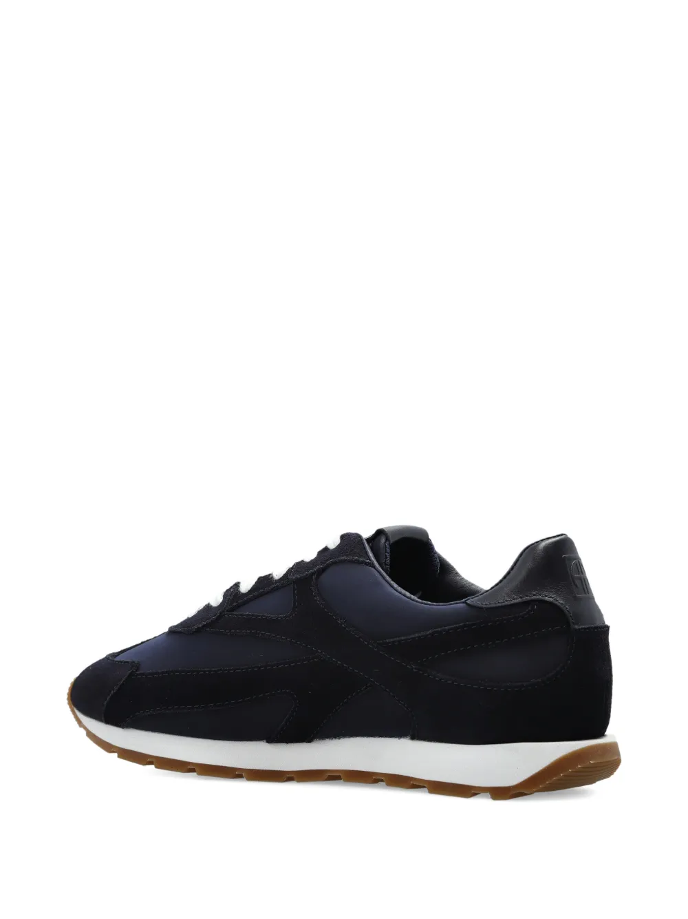 ANINE BING lace-up panelled suede sneakers Blauw