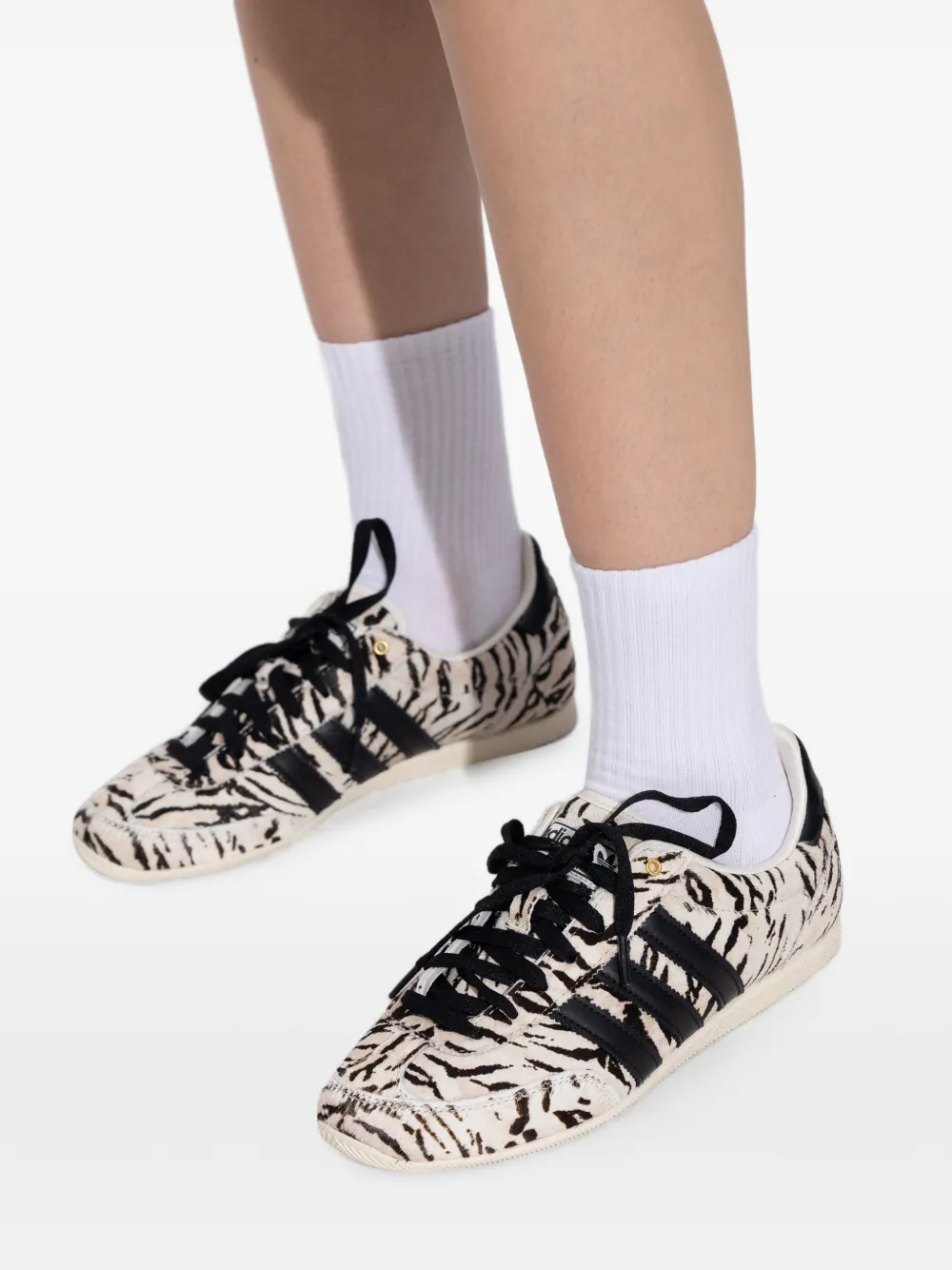 Striped Three Stripe Trainers