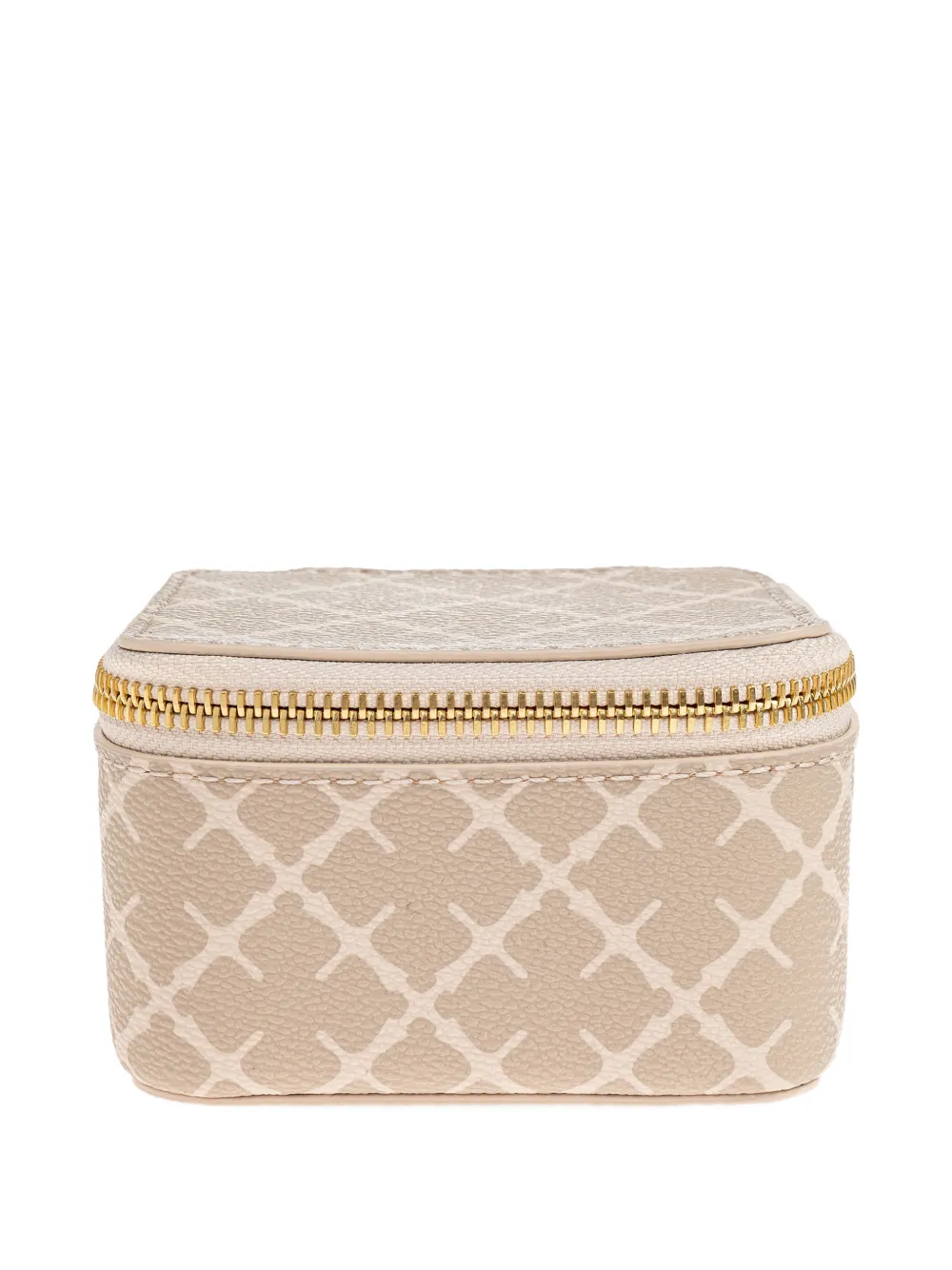 By Malene Birger Geometric Zipped Makeup Bag In Neutral