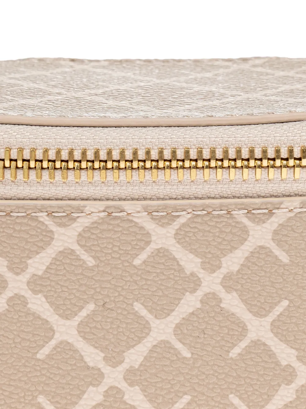 By Malene Birger Geometric Zipped Makeup Bag In Neutral