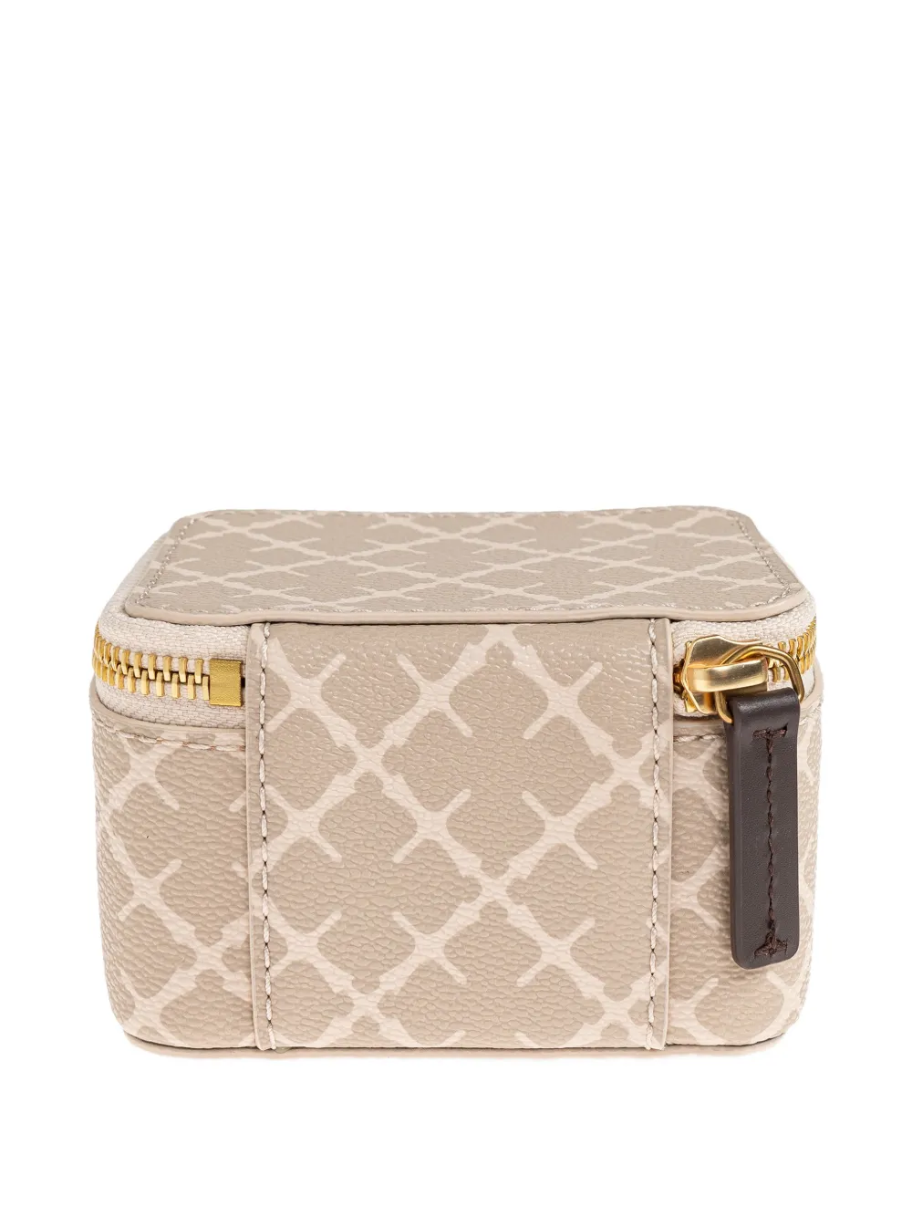 By Malene Birger Geometric Zipped Makeup Bag In Neutral