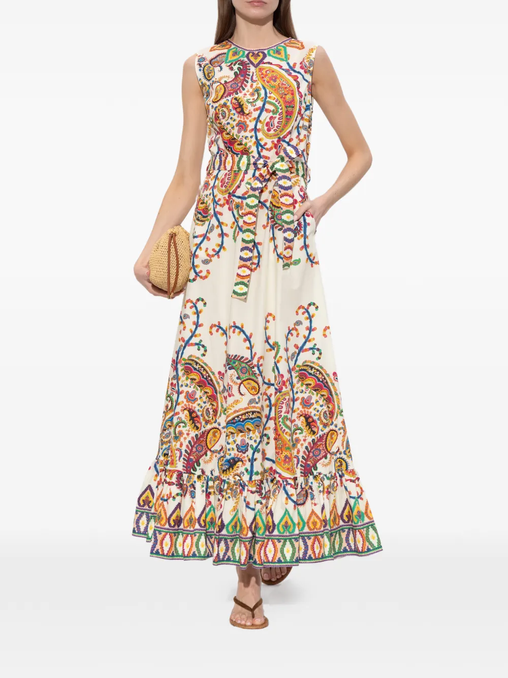 Gianvito Rossi Suède geweven muiltjes met hak Bruin