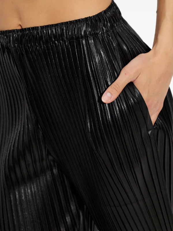Issey Miyake プリーツ パンツ | ブラック | FARFETCH JP