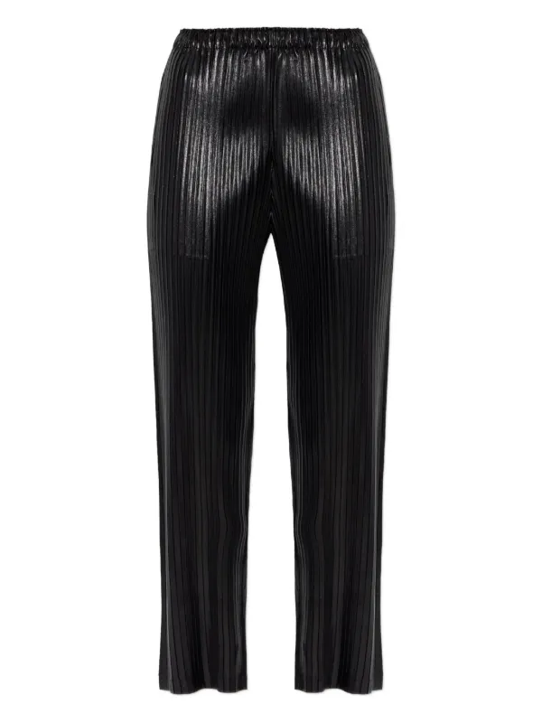 ISSEY MIYAKE プリーツパンツ Issey Miyake プリーツ パンツ | ブラック | FARFETCH JP