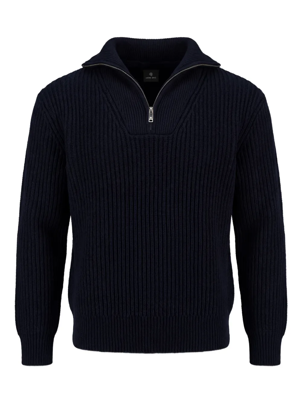 ANINE BING zip-up knitwear - Blau