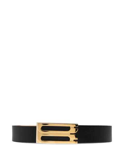 Victoria Beckham logo-buckle leather belt