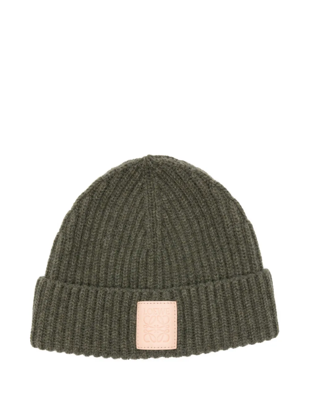 LOEWE logo-patch beanie hat | Green | Image 1