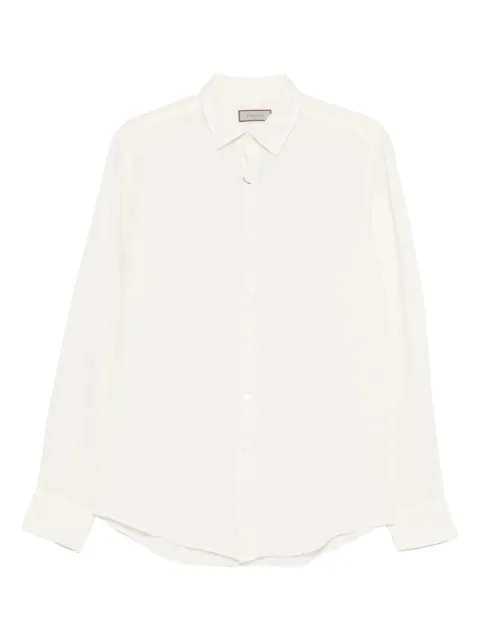 Canali Geknöpftes Leinenhemd