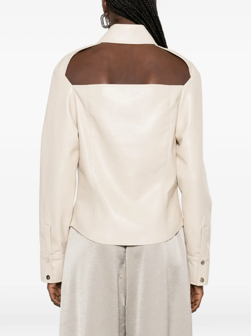 Nanushka Uitgesneden shirtjack Beige