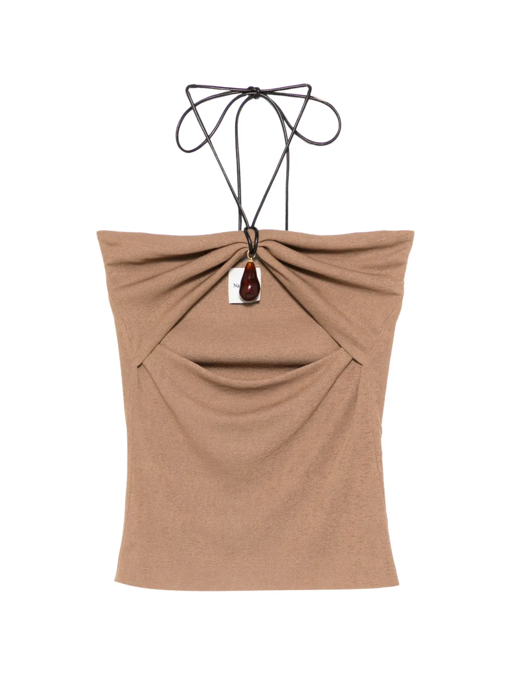 Nanushka Top a fascia con dettaglio cut-out - Toni neutri