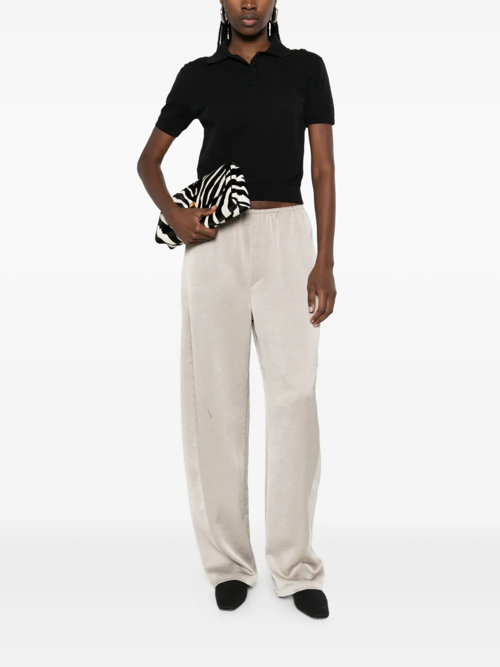 Nanushka Broek met elastische taille Grijs