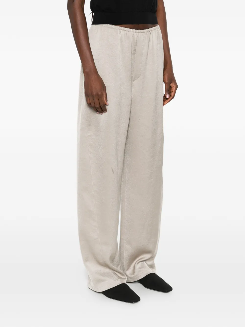 Nanushka Broek met elastische taille Grijs