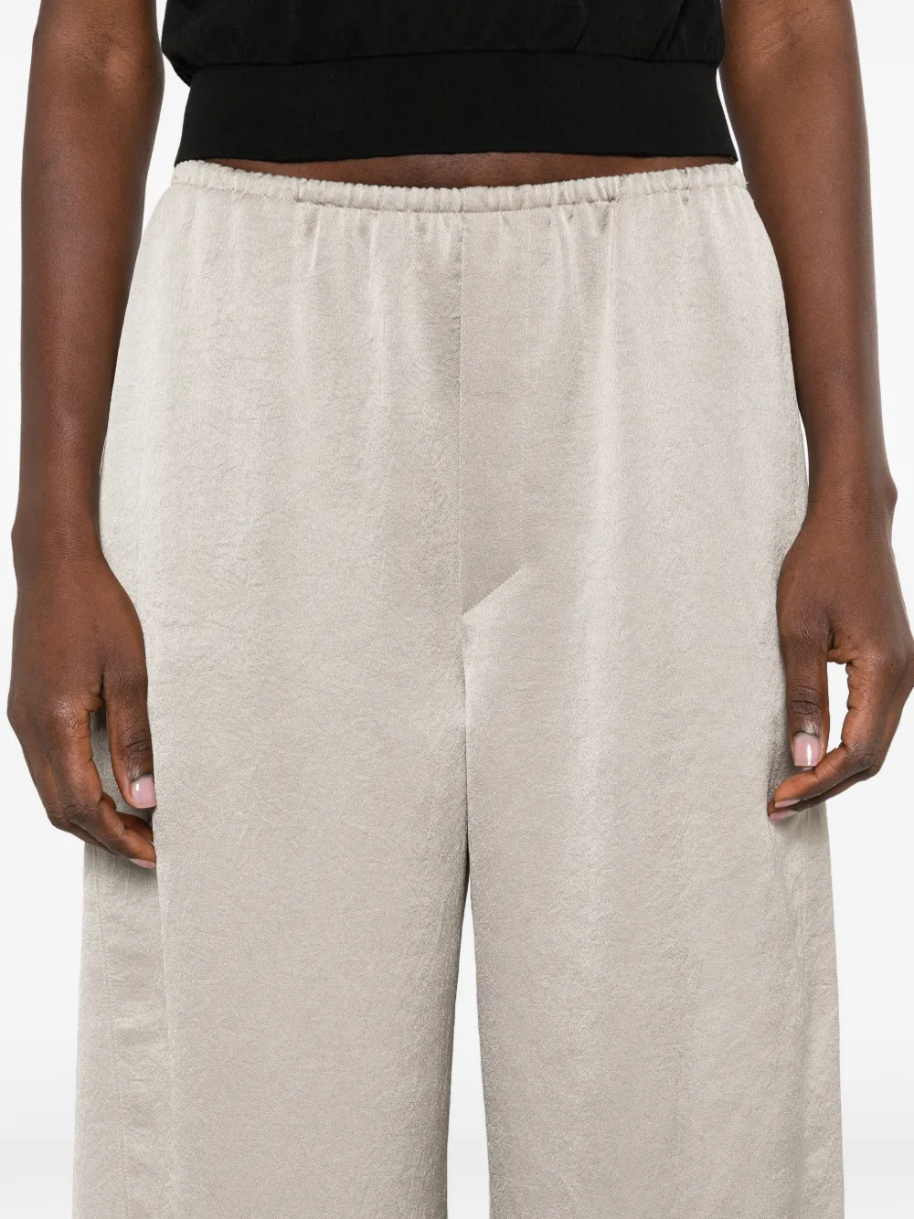 Nanushka Broek met elastische taille Grijs