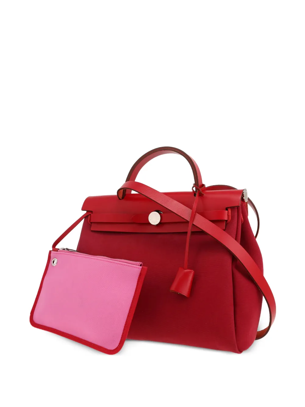 Hermès Pre-Owned 2021 Herbag removable-strap handbag | Red | Image 1