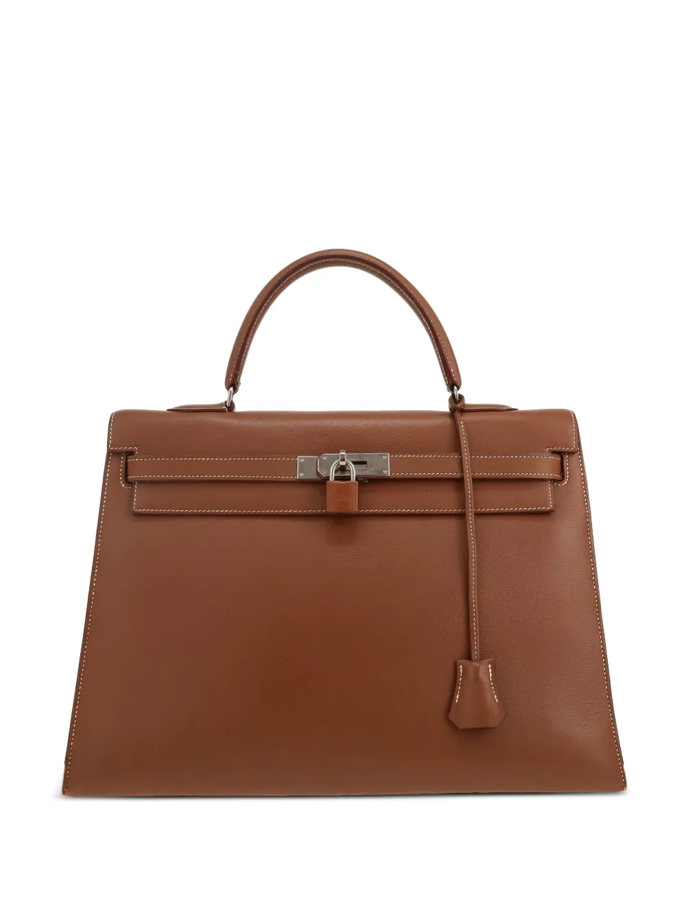 Hermès Pre-Owned 1989 Kelly 35 leather tote bag - Marrone