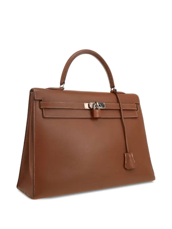 Hermès Pre-Owned 1989 ケリー35 ハンドバッグ | ブラウン | FARFETCH JP
