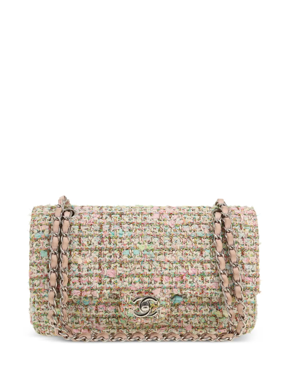 CHANEL Pre-Owned 2005 Timeless Classic tweed shoulder bag - Toni neutri