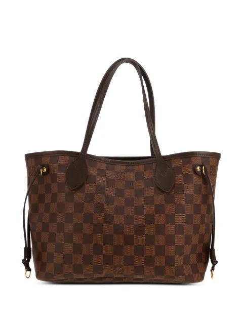 Louis Vuitton Pre-Owned 2013 네버풀 다미에 캔버스 토트 백