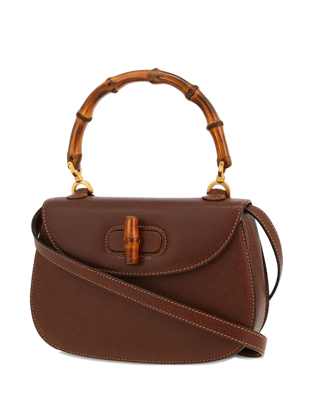 GUCCI バッグ Gucci Pre-Owned 1990s Bamboo Tote Bag | Brown | FARFETCH UK