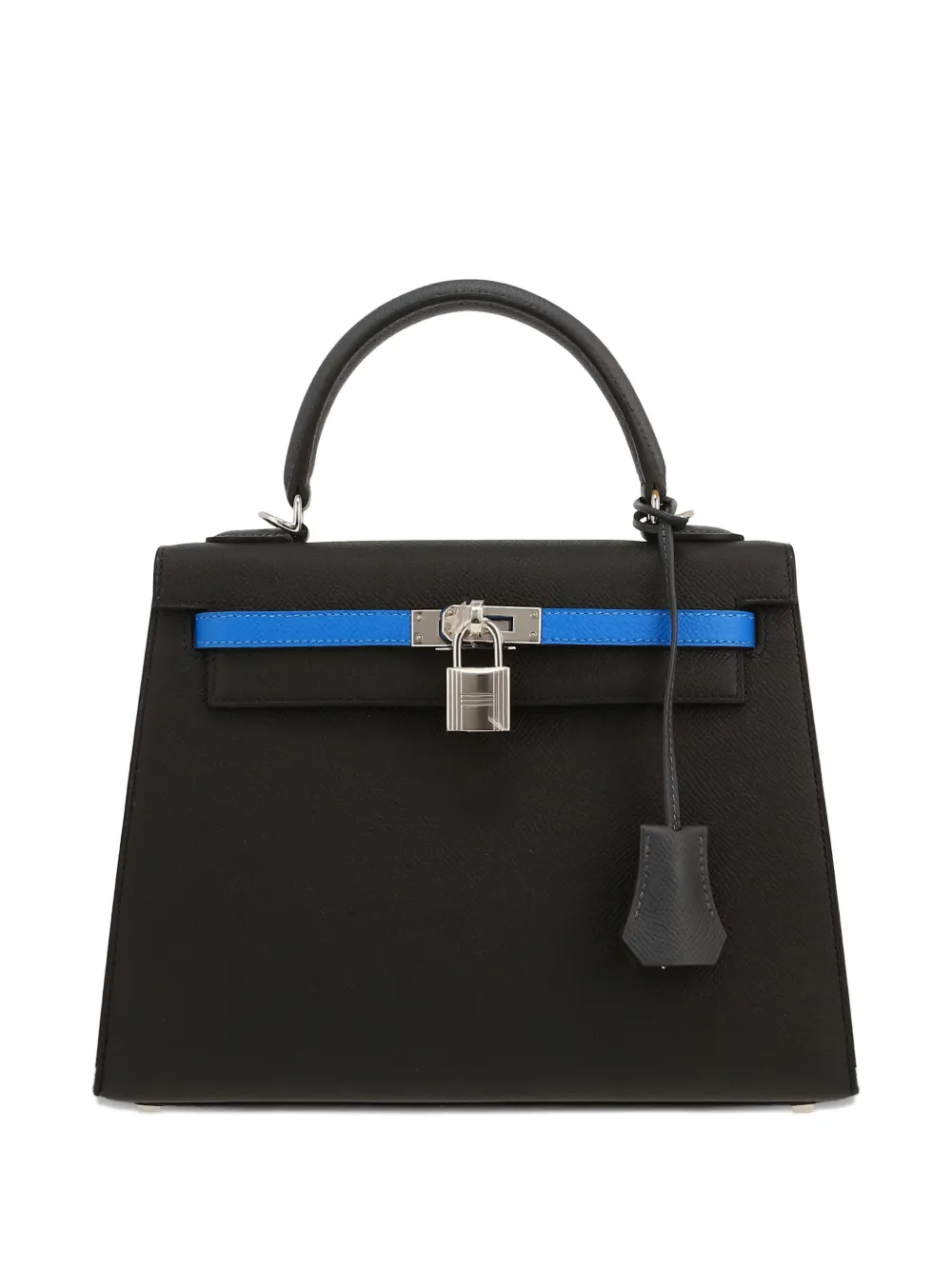 Pre-owned Hermes 2024 Kelly 25 Tote Bag In Black