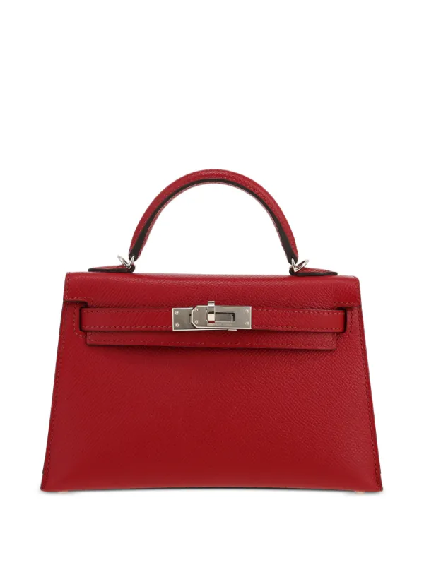 Hermès Pre-owned 2021 Kelly 20 Tote Bag in Red