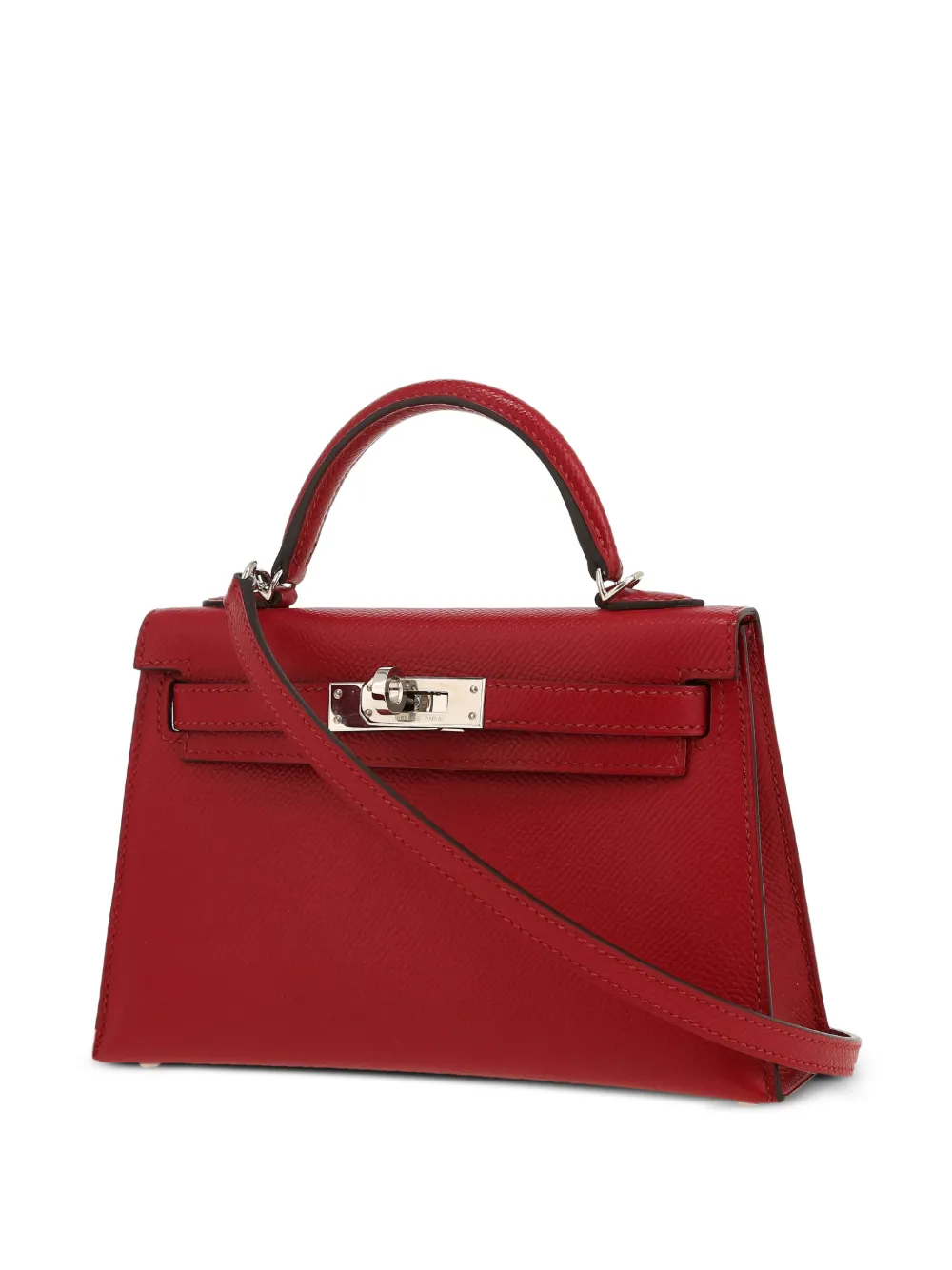 Hermès Pre-owned 2021 Kelly 20 Tote Bag in Red, view 3