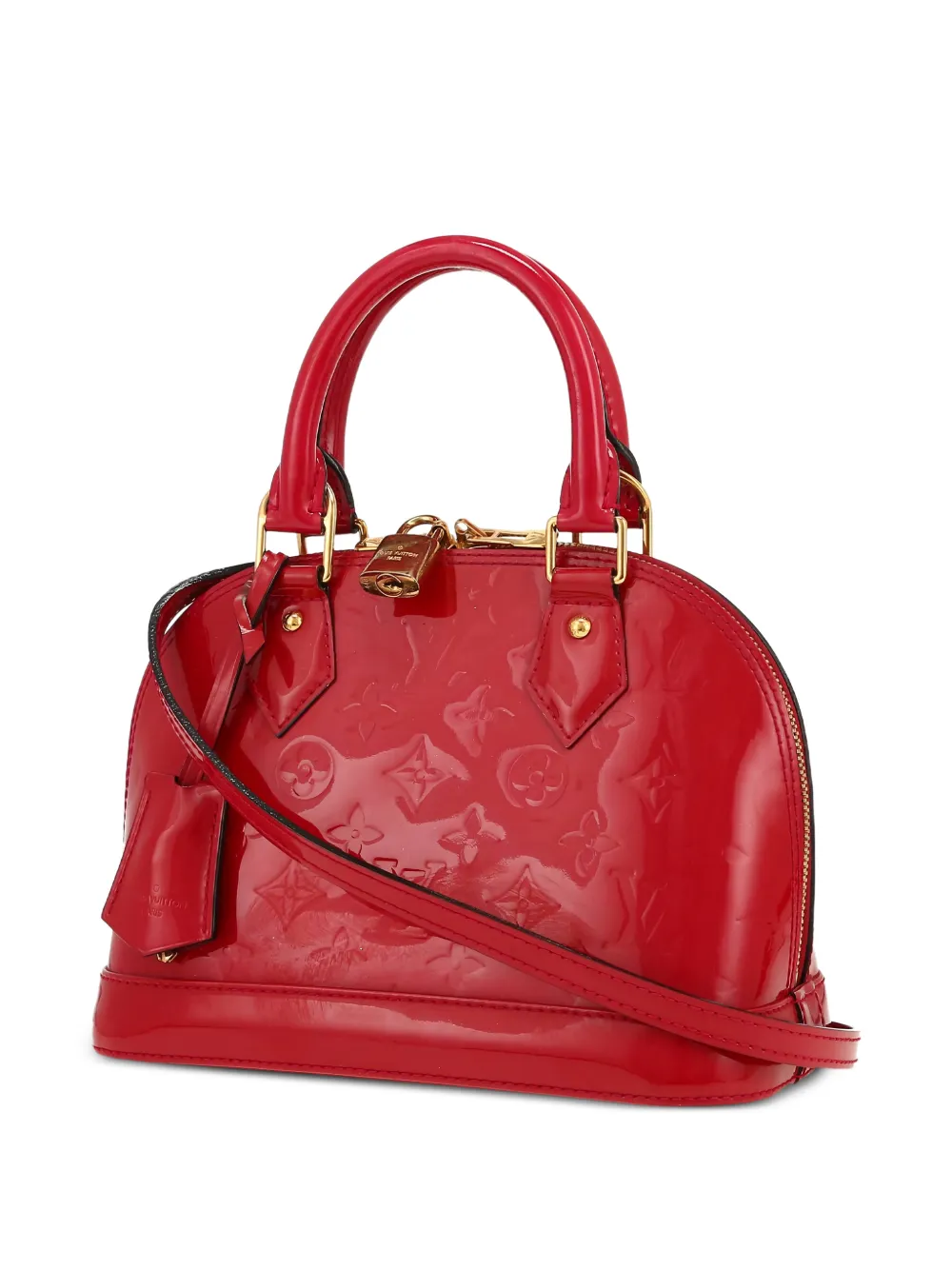 Louis Vuitton Alma Vernis 赤 モノグラム ハンドバック Louis Vuitton Pre-Owned 2013 Alma BB Tote Bag | Red | FARFETCH