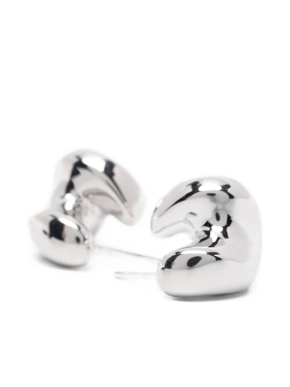  Maria Black Pendientes Saddle Small - Plateado 
