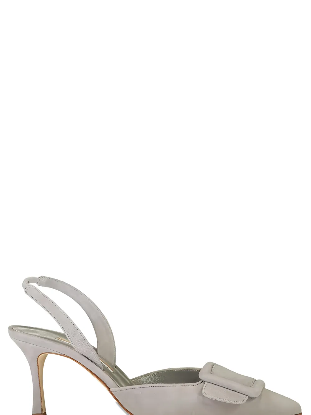 Manolo Blahnik Maysli 70 mm slingback pumps Grijs