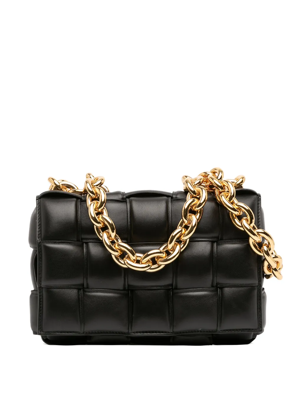 Bottega Veneta Pre-Owned 2012-2025 Nappa Intrecciato Padded Chain Cassette satchel - Nero