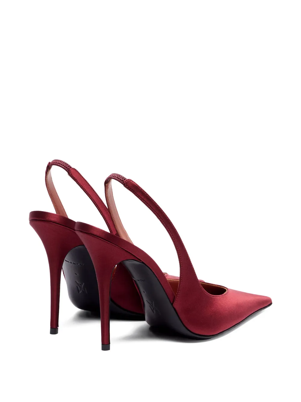 Amina Muaddi 105mm Anok sling-back pointed-toe pumps Rood