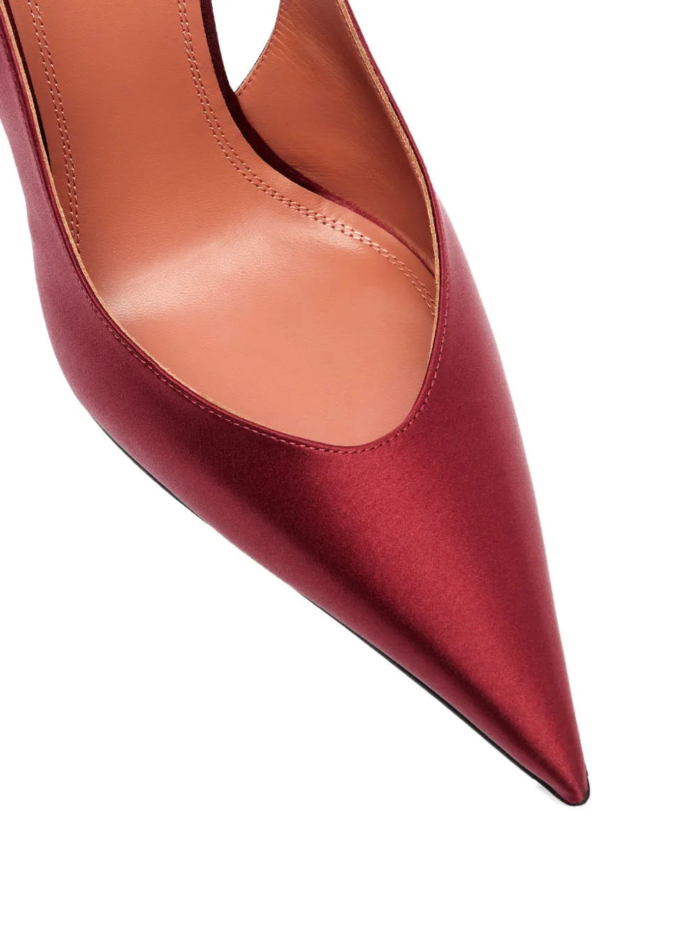 Amina Muaddi 105mm Anok sling-back pointed-toe pumps Rood