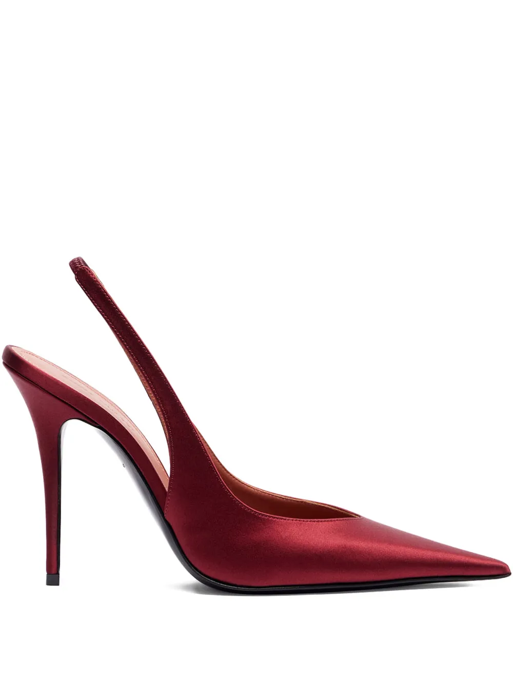 Amina Muaddi 105mm Anok sling-back pointed-toe pumps Rood
