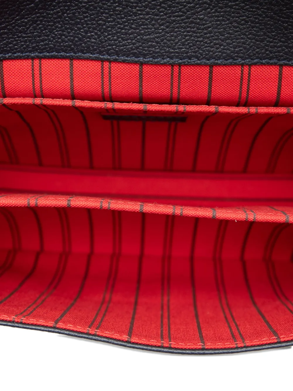 LOUIS VUITTON Pre-owned 2018 Monogram Empreinte Pochette Metis Satchel In Blue