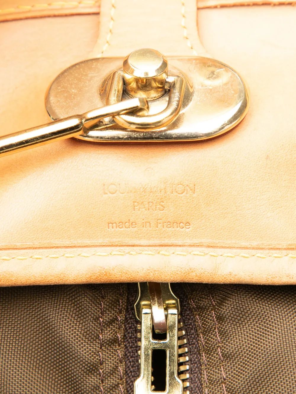 Pre-owned Louis Vuitton 1997 Monogram Housse Porte Habits Garment Cover Travel Bag In Brown