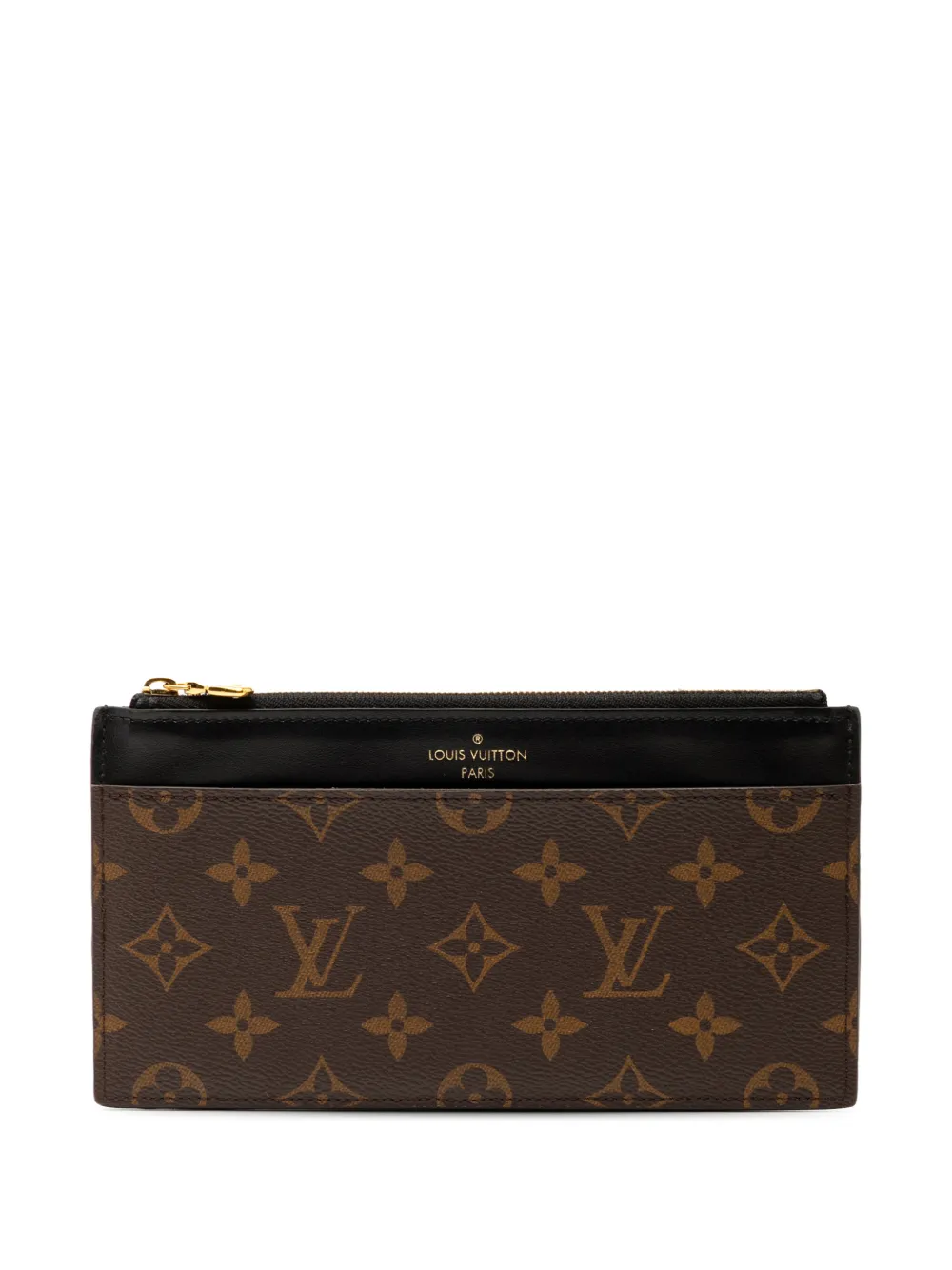 Louis Vuitton Pre-Owned 2021-2025 Monogram Slim Purse long wallets - Marrone