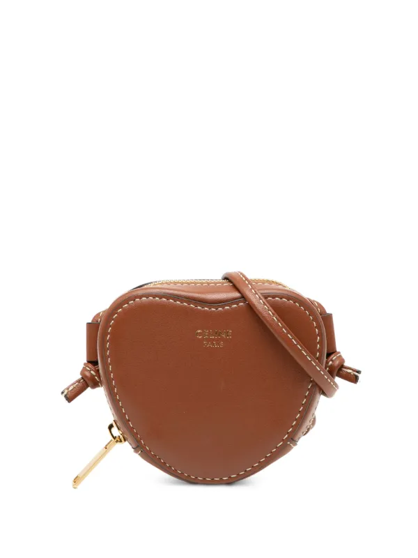 Celine Pre-Owned 2021 マイクロ レザーハート ショルダーバッグ