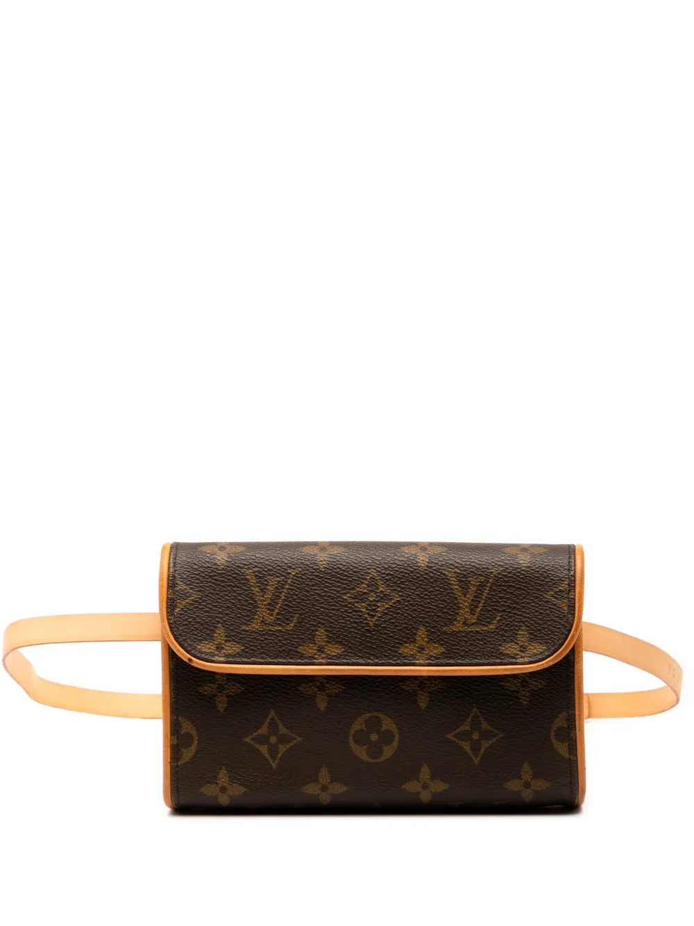 LOUIS VUITTON Pre-owned 2001 Monogram Pochette Florentine Belt Bag In Brown