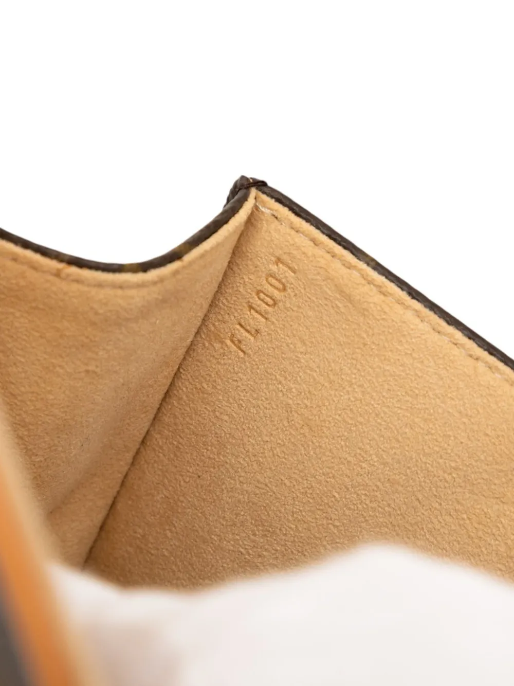 LOUIS VUITTON Pre-owned 2001 Monogram Pochette Florentine Belt Bag In Brown