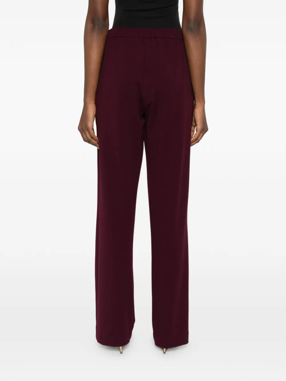 Blanca Vita Pantalon met plooien en zijzakken Paars