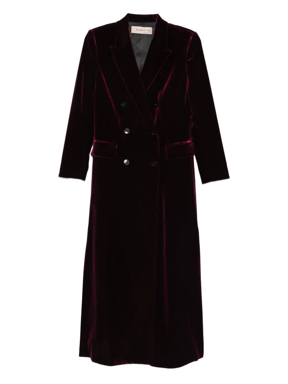 Blanca Vita double-breasted coat - Viola